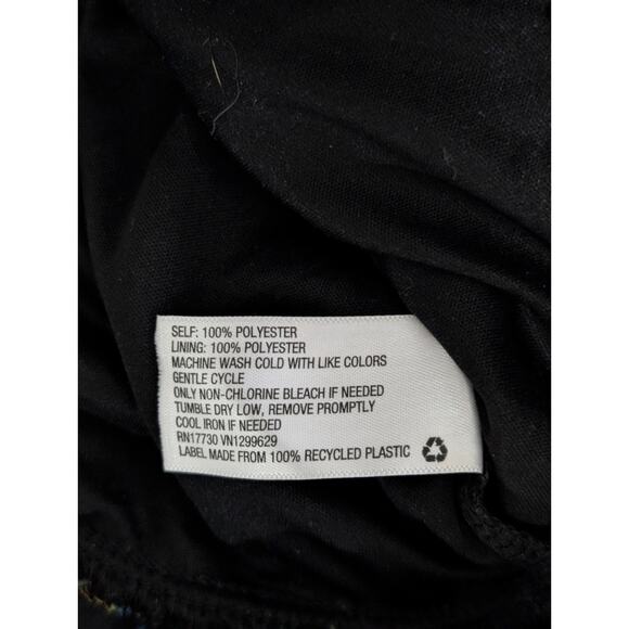 Xhilaration Sheer Floral Top Surplice Wrap Cropped Ruffled Blouse Small - Picture 6 of 6